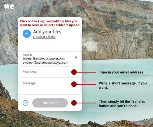 WeTransfer Directions